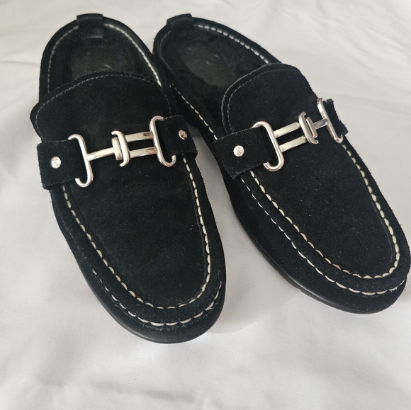 Cole Haan Black Slip On Mule Lined Shoes 8B - Picture 1 of 6